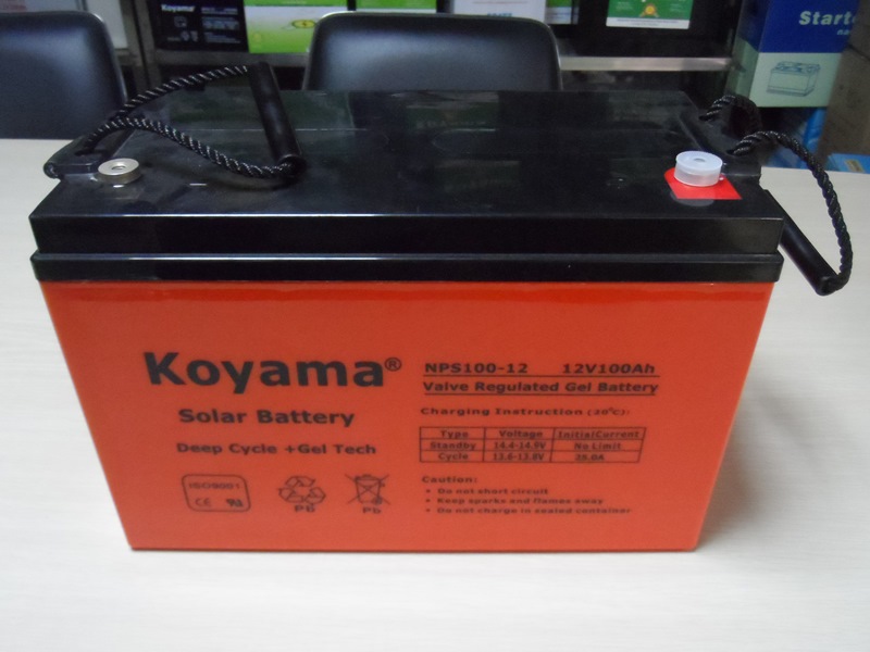 Deep Cycle Solar UPS Battery 12V100ah VRLA Battery Emergency Battery