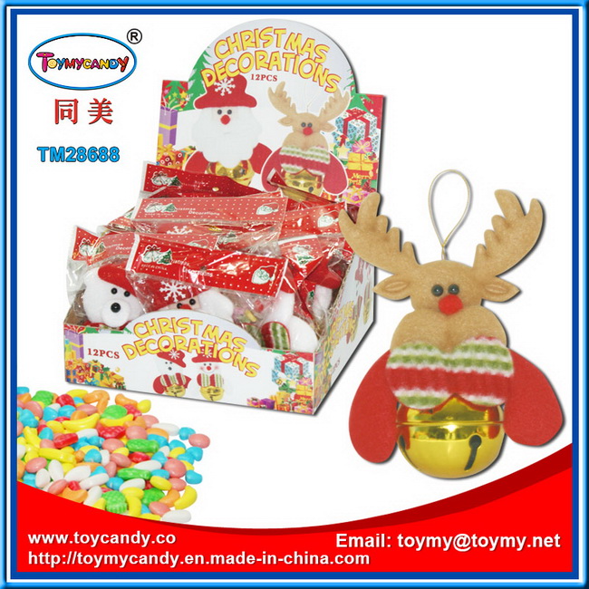 Small Plastic Toy Christmas Bell Toy with Candy