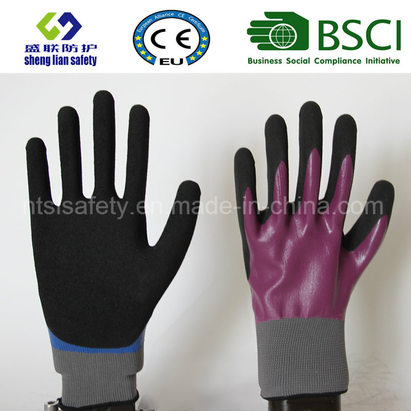 Latex Frosted Gloves, Sandy Finish Safety Work Gloves (SL-RS308)