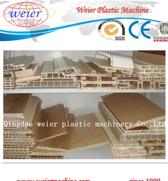 Wood Plastic Composite Garden WPC Decking Profile Extrusion Line