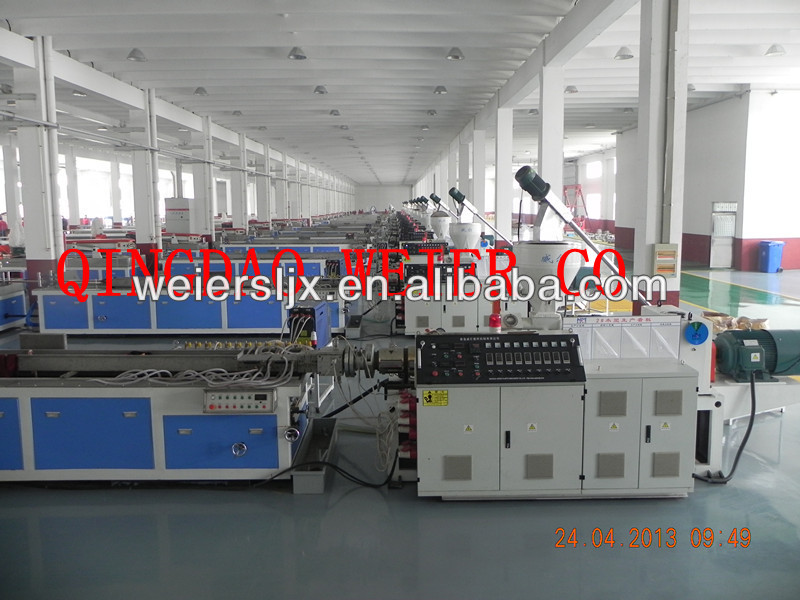 CE Sjsz- 65/132 Wood Plastic Extrusion Making Machine Line