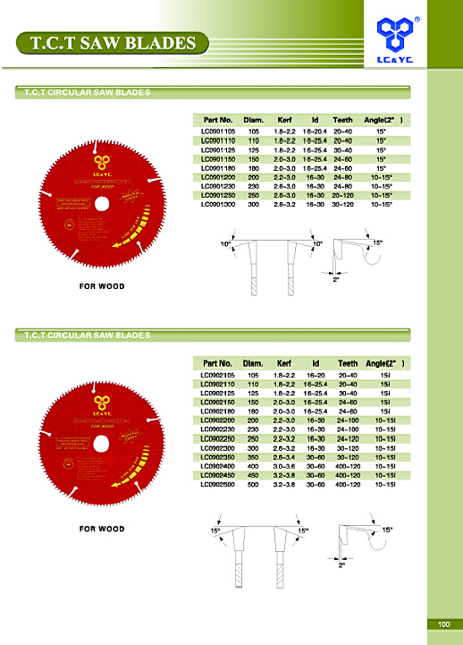 Tct Circular Saw Blades for Wood