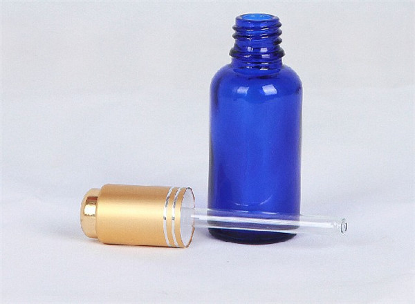 Clear Essential Oil Glass Bottle with Aluminum Cap (EOB-09)