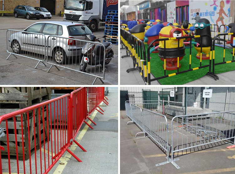 Safety Metal Pedestrian Traffic Temporary Crowd Control Barrier