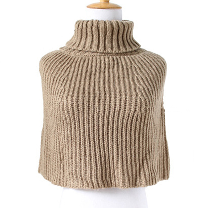 Womens Scarf Sweater Cardigan Wraps Winter Knitted Poncho Shawl (SP606)