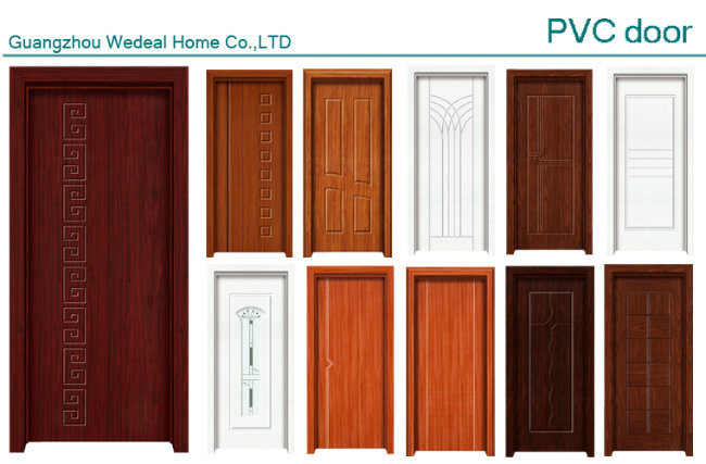 PVC/UPVC MDF Interior Door for Hotel Project with Modern Design