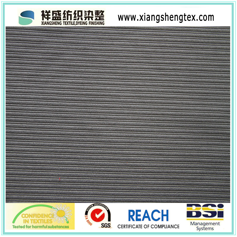 100% Polyester Compesite Stripe Mesh Fabric