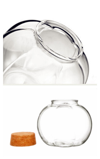 Creative Design Glass Jar Flower Shape Glass Jar Pumpkin Jars