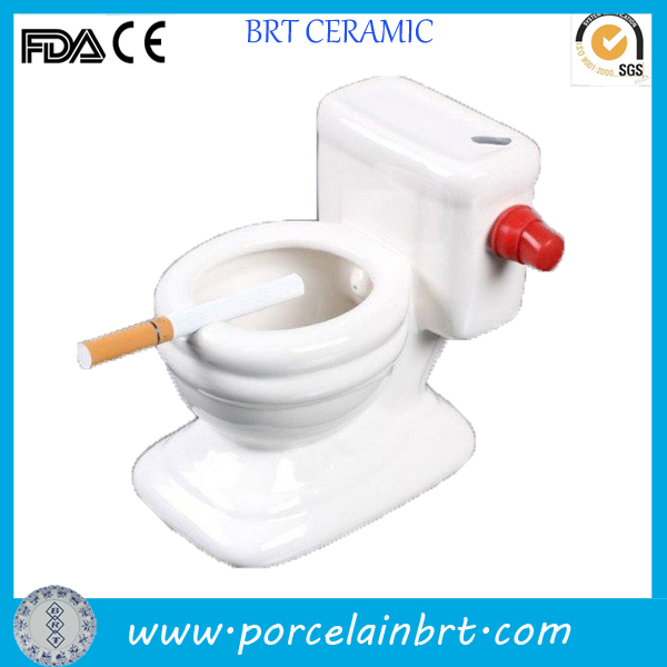 New Product Round Rotation Ceramic Pocket Ashtray