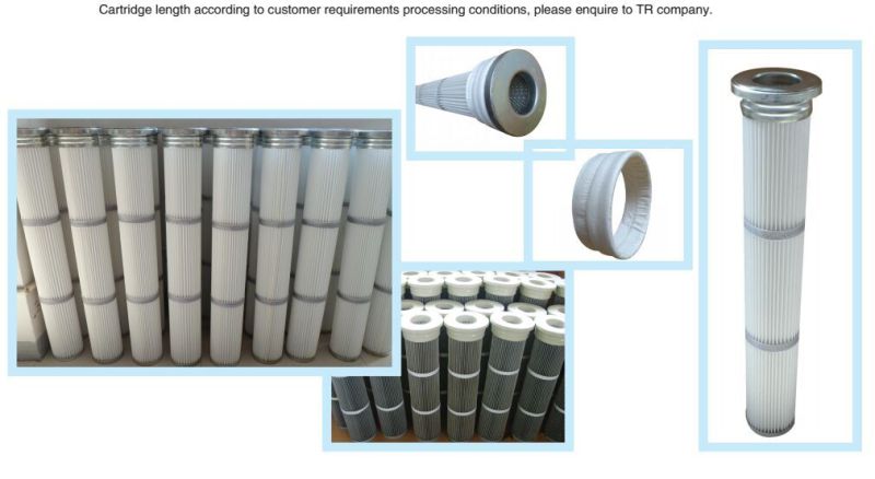 Mtr Top Loaded Polyester Pulse Pleated Air Cartridge Filter