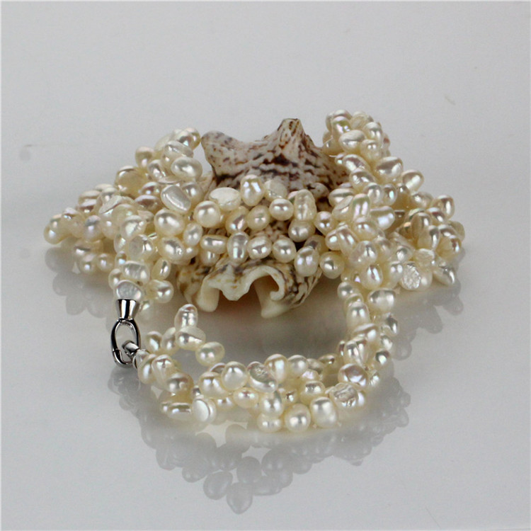 Snh 5-6mm Nugget Shape Freshwater Pearl Jewelry Set Wholesale