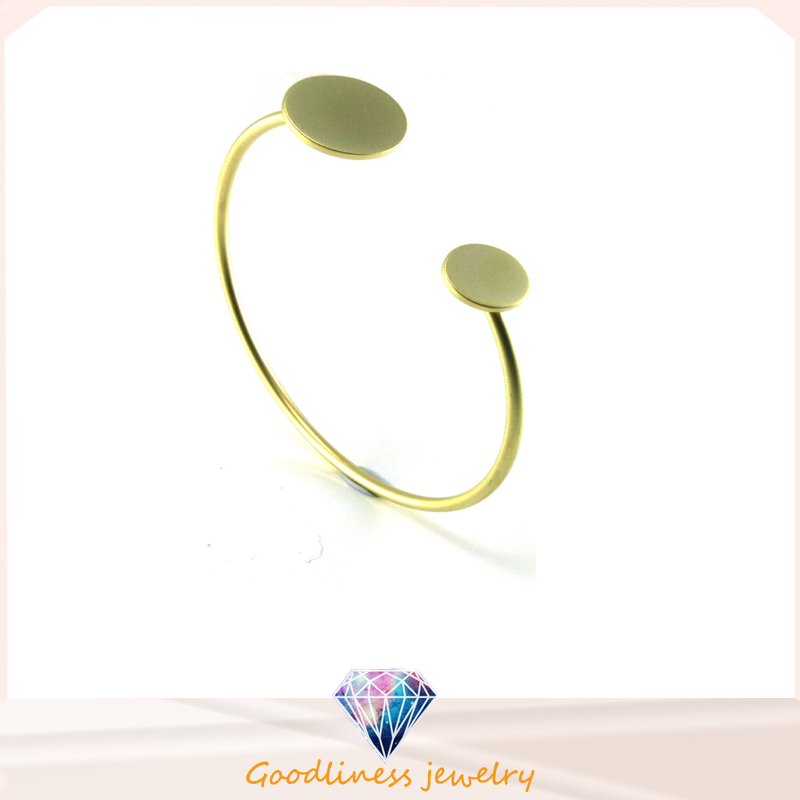 Pure 925 Thin Simple Geometrical Element Silver Fashion Bracelet (G41321)