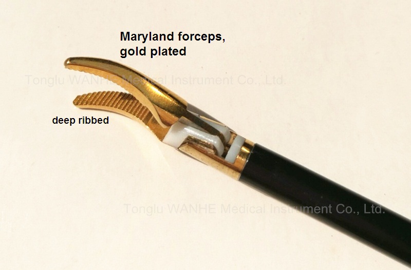 Laparoscopic Instruments Gold Bipolar Coagulating Forceps