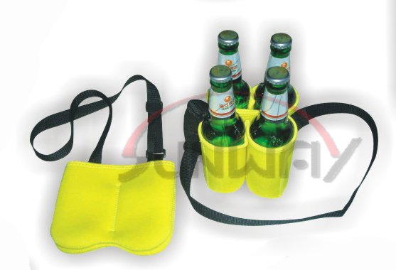 Insulated 4-Pack Neoprene Beer Bottle Cooler (BC0053)