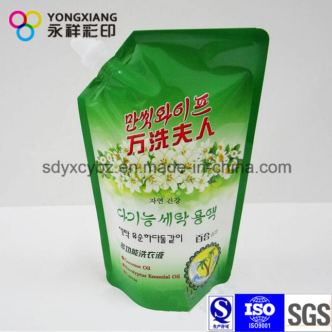 Stand up Detergent Plastic Packaging Bag with Spout