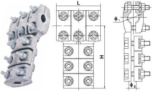 Tll Type Bolt Type T Connectors for Single Conductor