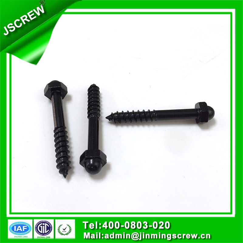 1/4*45 Black Color Hex Cap Self Tapping Wood Screw