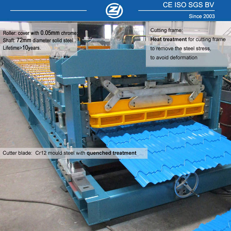 Step Roof Tile Roll Forming Machine