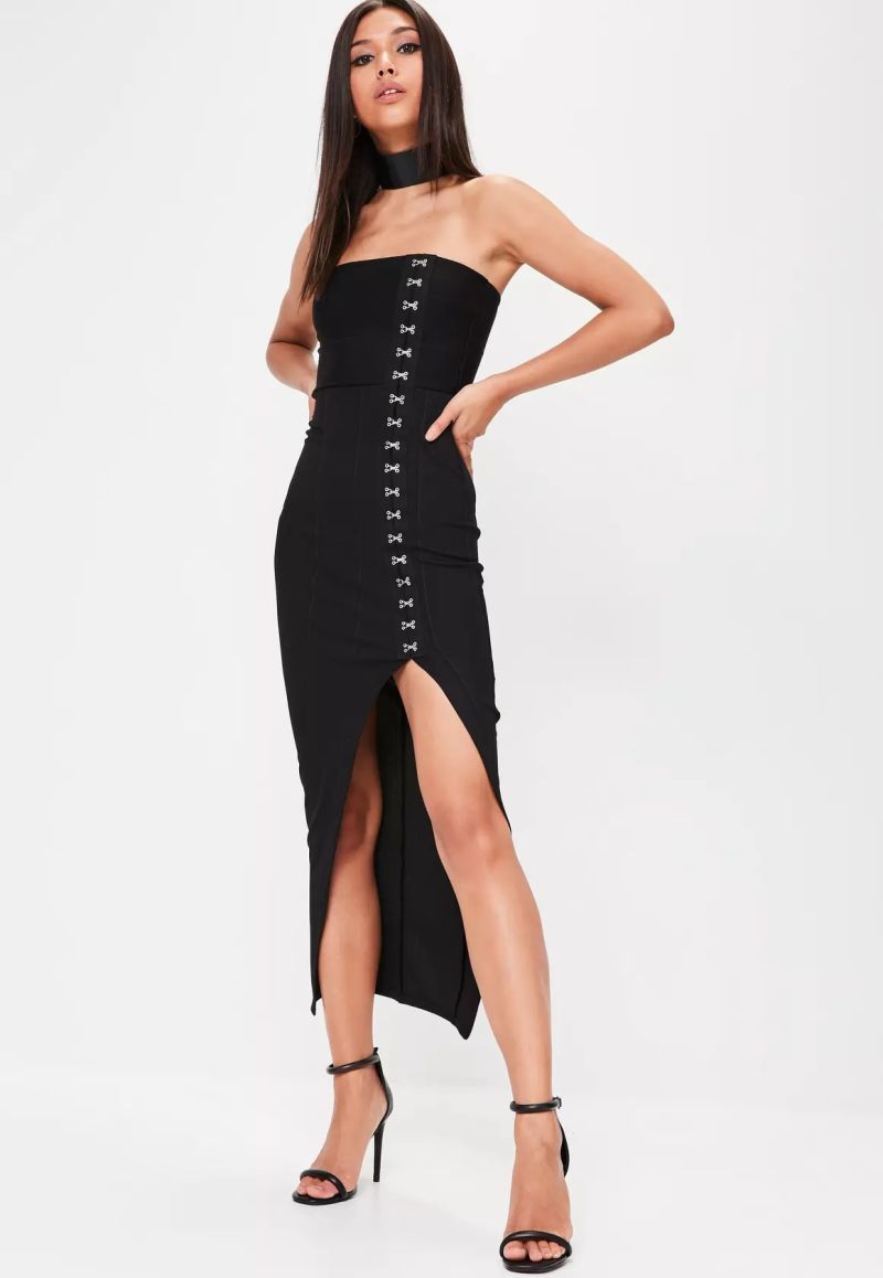 Sexy Black Bandage Strapless Dress