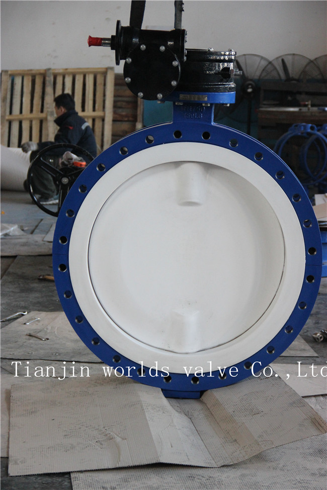 U Section PTFE Lined Butterfly Valve with Ce ISO Wras Approved (CBF02-TU01)