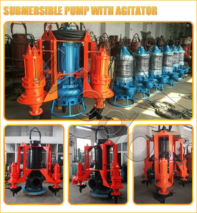 Wear Resistant Submersible Slurry Pump with Agitator