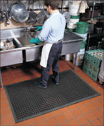 Kitchen Oil Resistant Sink Mat, Rubber Floor Gel Mat