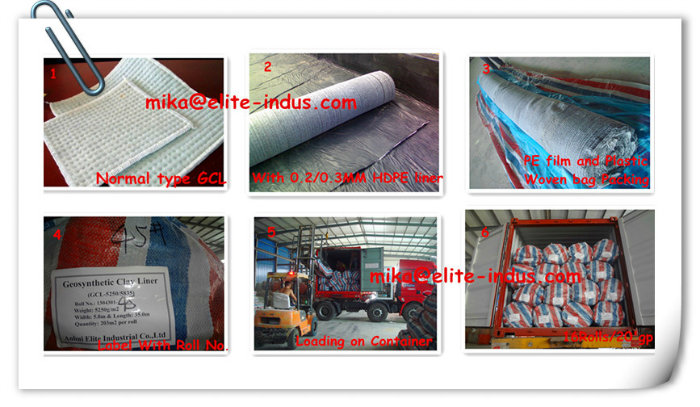 Roof Water Insulation Materials Geosynthetic Clay Liner Gcl