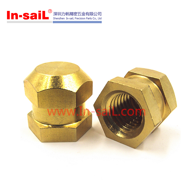 Hex Brass Threaded Insert Nut for Plastic