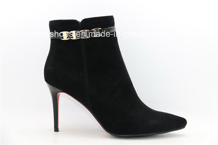 Fashion High Heels Women Leather Shoes for Trendy Lady