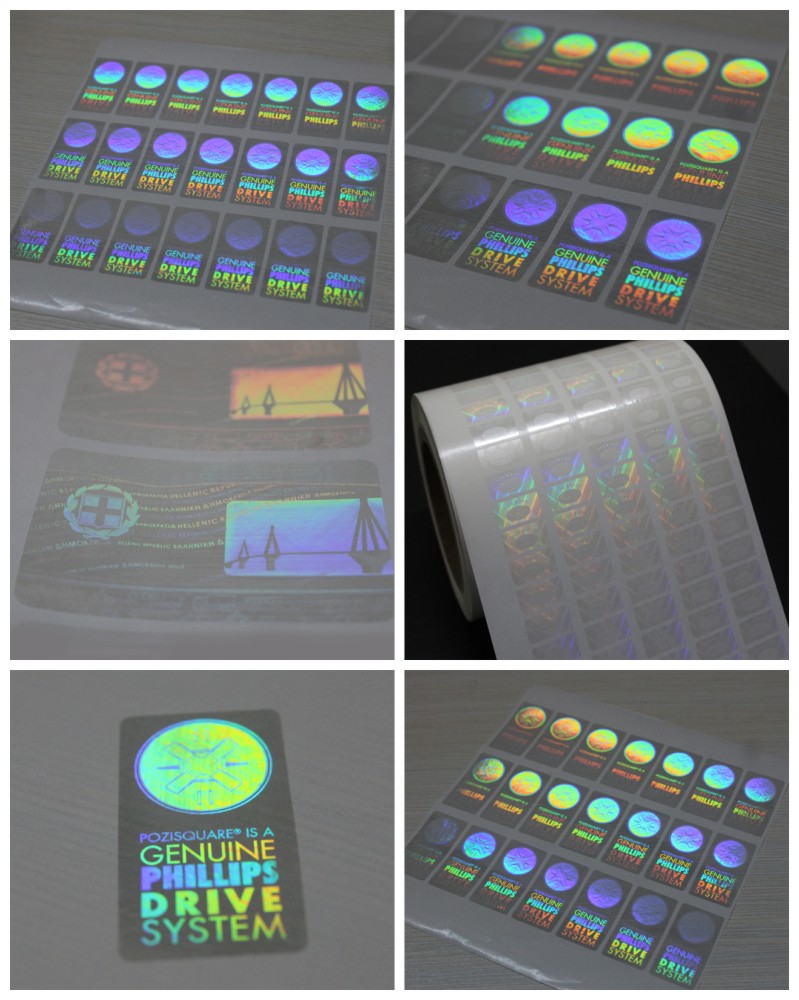 3D Laser Transparent Security Hologram Label