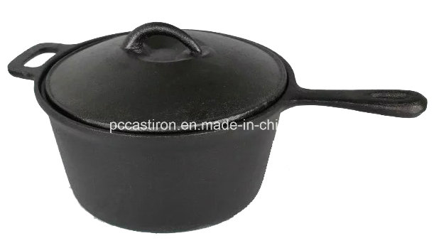 2qt Enamel Cast Iron Caucepan Dia 18cm