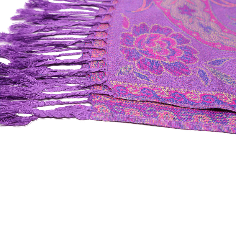 Ladies' Fashion Jacquard Shawl Scarf with Tassels