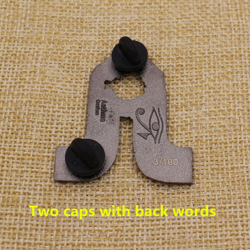 Cheap Custom Metal Black Surfer Pin, Badge with TUV Audited