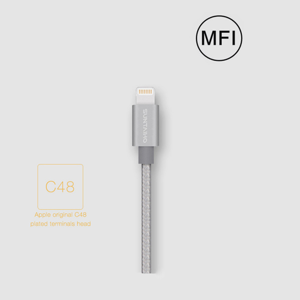 Original Braided USB Cable with Mfi Certificated for iPhone 5 6 7 Ios