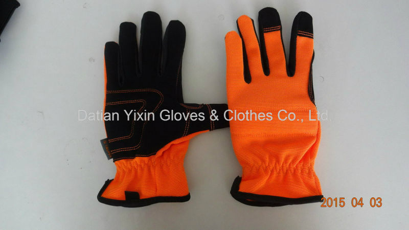 Work Glove-Synthetic Leather Glove-Safety Glove-Protective Glove-Construction Glove-Weight Lifting Glove