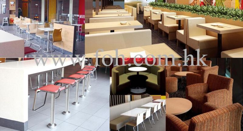 Fast Food Restaurant High End Furniture Booth (FOH-XM03-22)