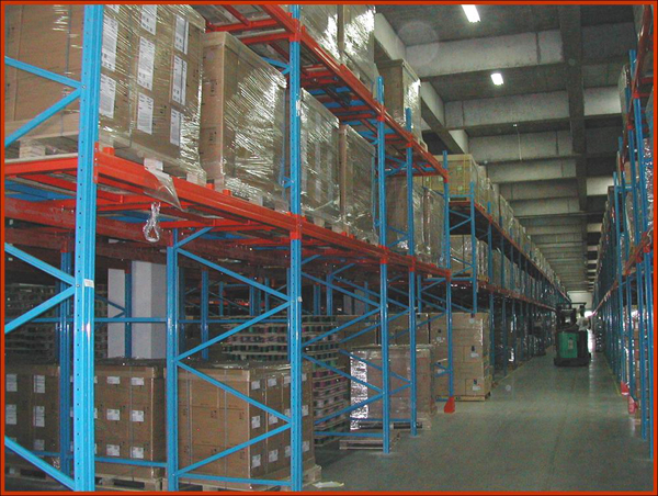 Warehouse Storage Rack Push Back Pallet Racking