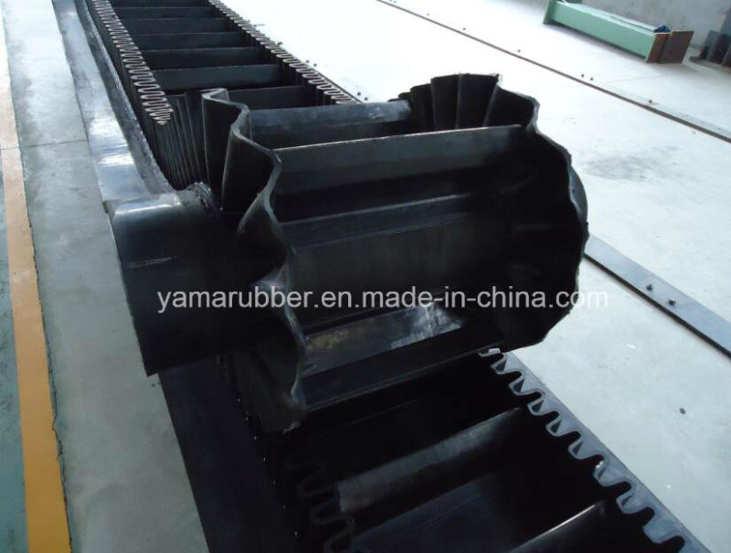 Sidewall Rubber Conveyor Belt for Bucket Elevator with Holes and Cleat