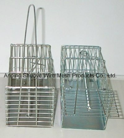 Galvanized Steel Wire Mesh Mouse/Rat Trapping Cage