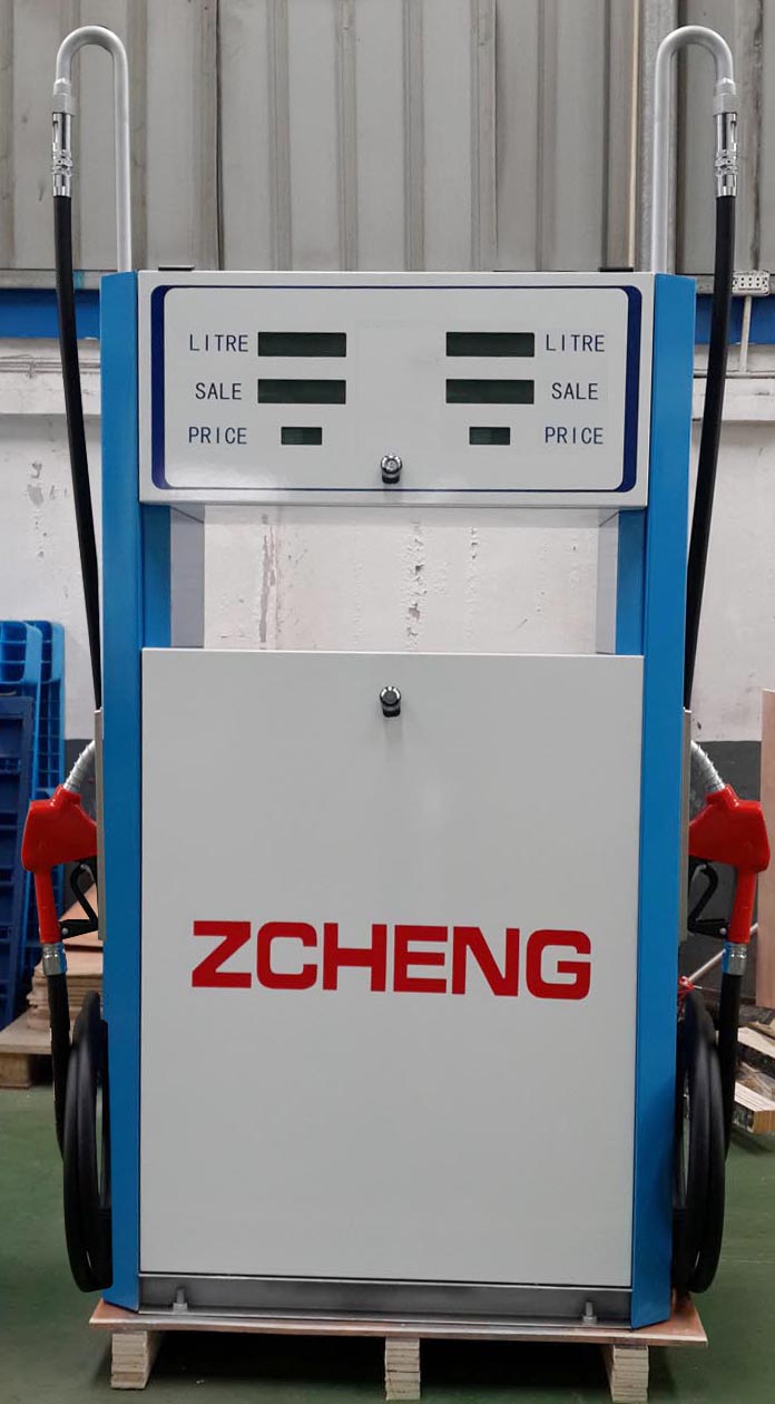 Zcheng Petrol Station Fuel Dispenser Win Series Two Pump with High Pipe