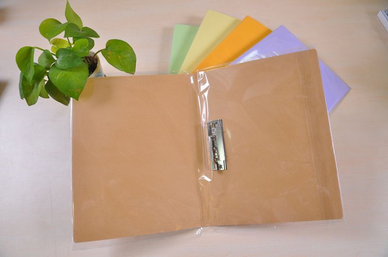 Paper Fill Folder with Single Metal Clip