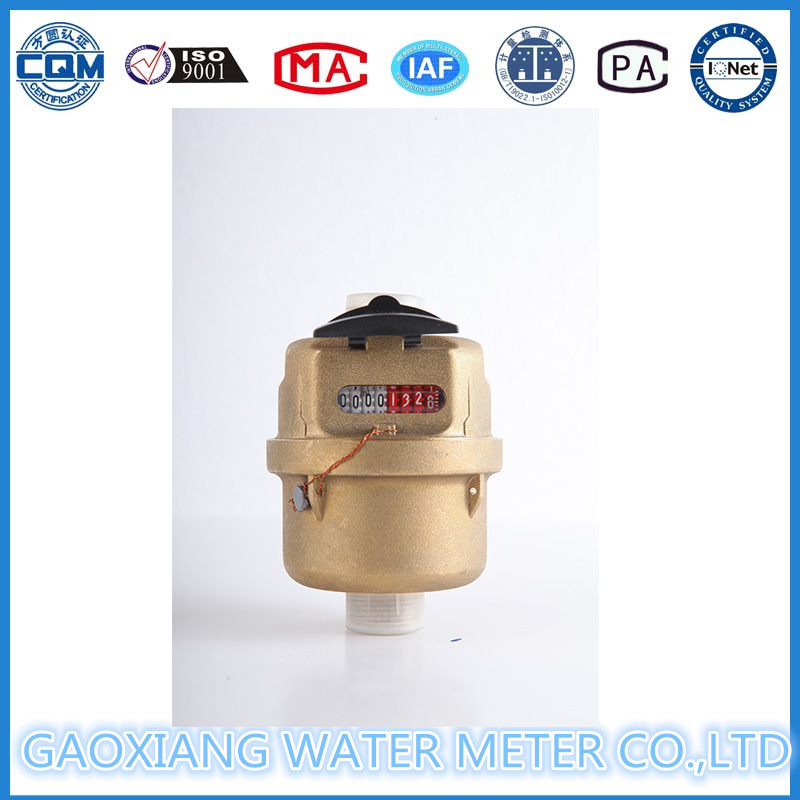 Brass Shell Volumetric Piston Water Meter