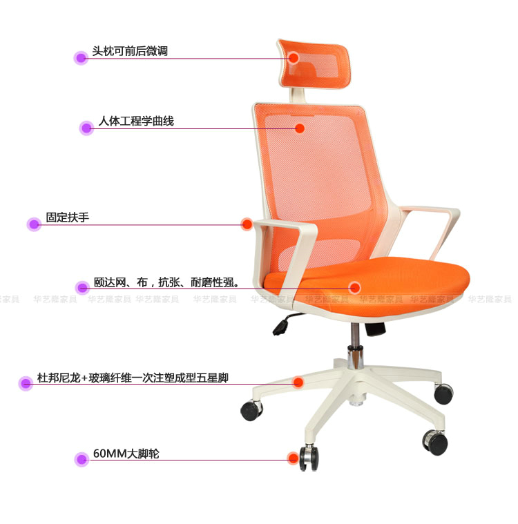 Ergonomics Mesh Office Chair in Office Furniture Swivel Chair