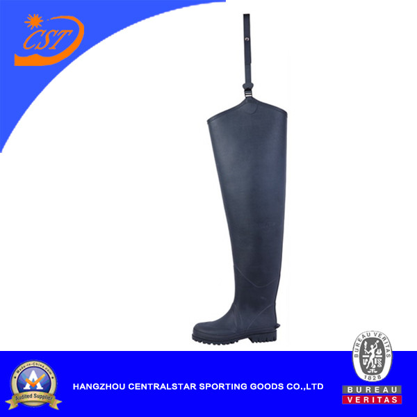 Best Fashion Nylon Hip Wader with Rubber Boot (6696AN)