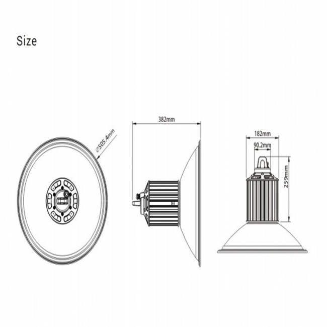 60W 100W 120W 150W Driverless LED High Bay Light with Osram 3030