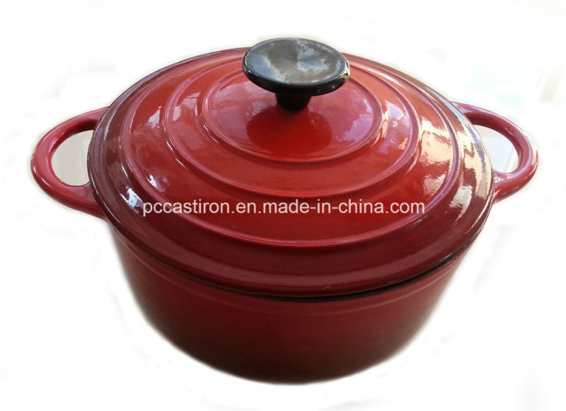 5qt Enamel Cast Iron Casserole with Bakelite