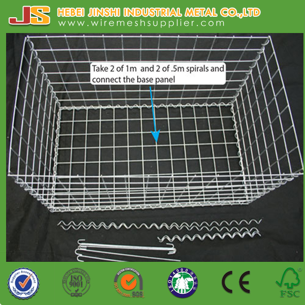 Ce Welded Steel Wire Gabion Baskets