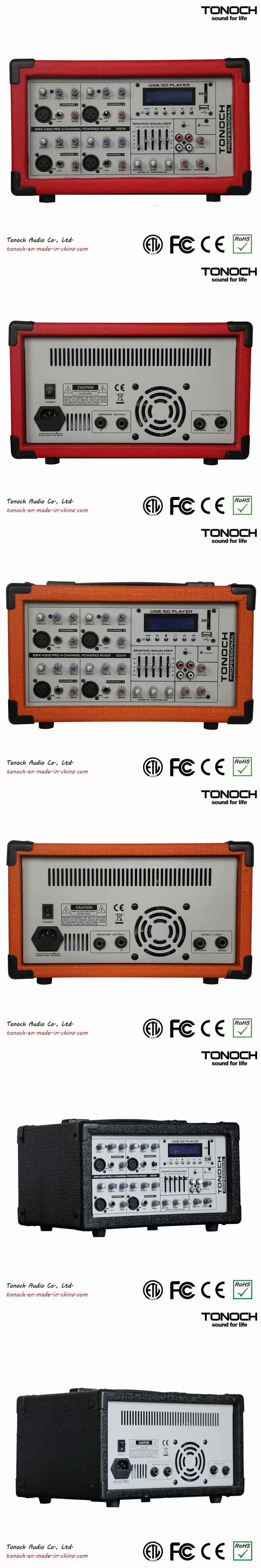 Hot Sale 4 Channel Power Box Mixer