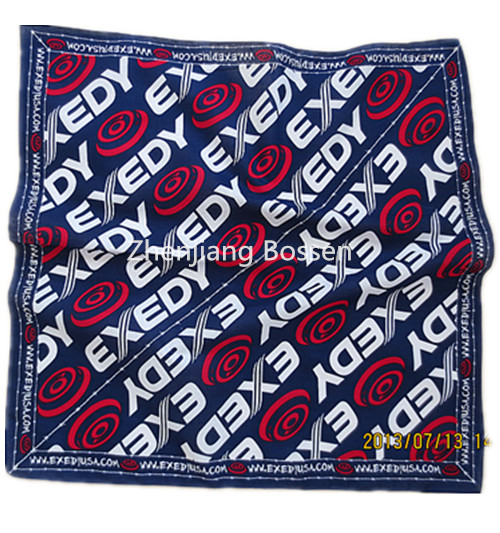 OEM Produce Cheap Customized Design Logo Printed Cotton Head Wrap Bandanna