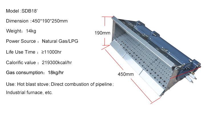 Industrial Heat Exchanger LPG Duct Burner